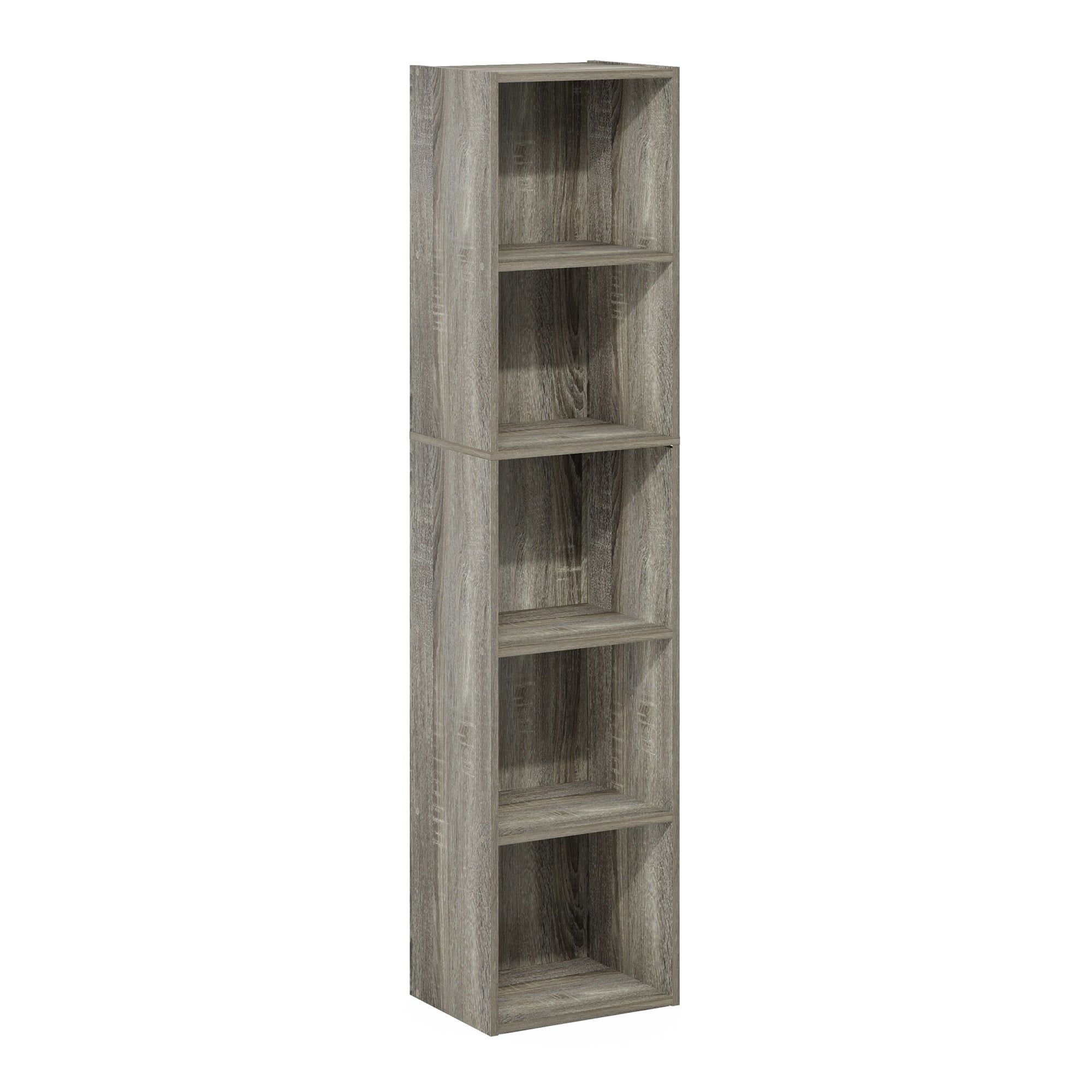 Pasir 5-Tier Open Shelf Bookcase;  White